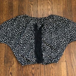 Black and white dot blouse